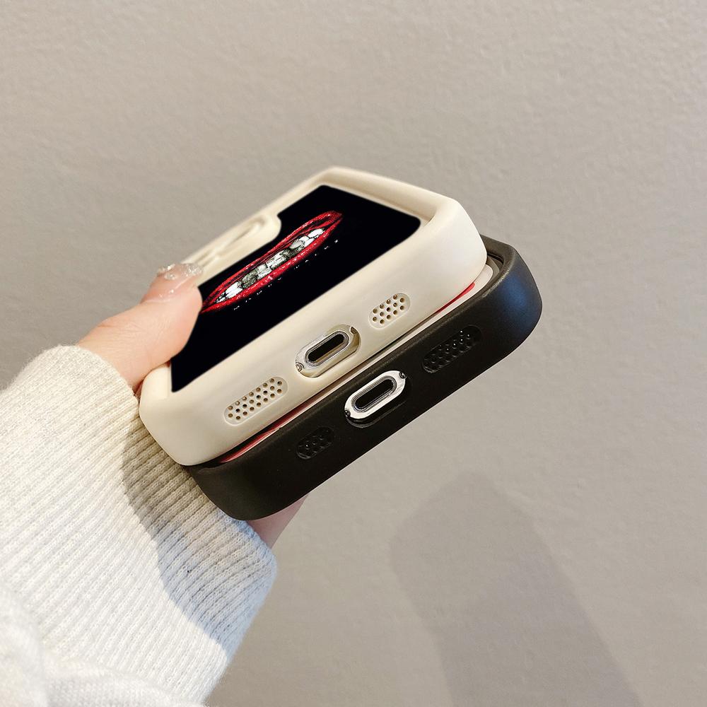 LZ19 Lips kiss art силиконовый чехол для телефона Samsung A15 A35 S24 S23 Ultra S22 S21 Plus S20 FE A05 A06 A54 A55 A53 A14 M15 противоударный задний чехол