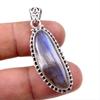 Natural Labradorite Gemstone 925 Solid Sterling Silver Gift Pendant 1.75" N8Z08