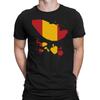 Mens SPAIN Patriotic  T-Shirt Spanish Flag Ripped Style Espana Gift Top