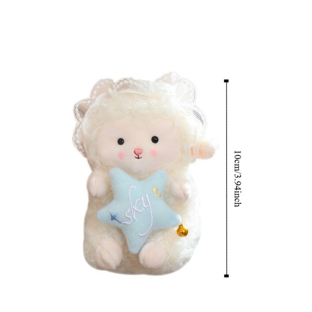 Soft Little Lamb Dolls Pendant Cute Fluffy Sheep Keyring Lovely Lamb Plush Keychain Gifts