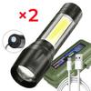 Portable Rechargeable Zoom LED Flashlight XP-G Q5 Flash Light Torch Lantern 3 Lighting Modes Camping Light Mini Led Flashlight