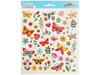 Autocollants - Le printemps - Papillons et fleurs - Dorures et paillettes