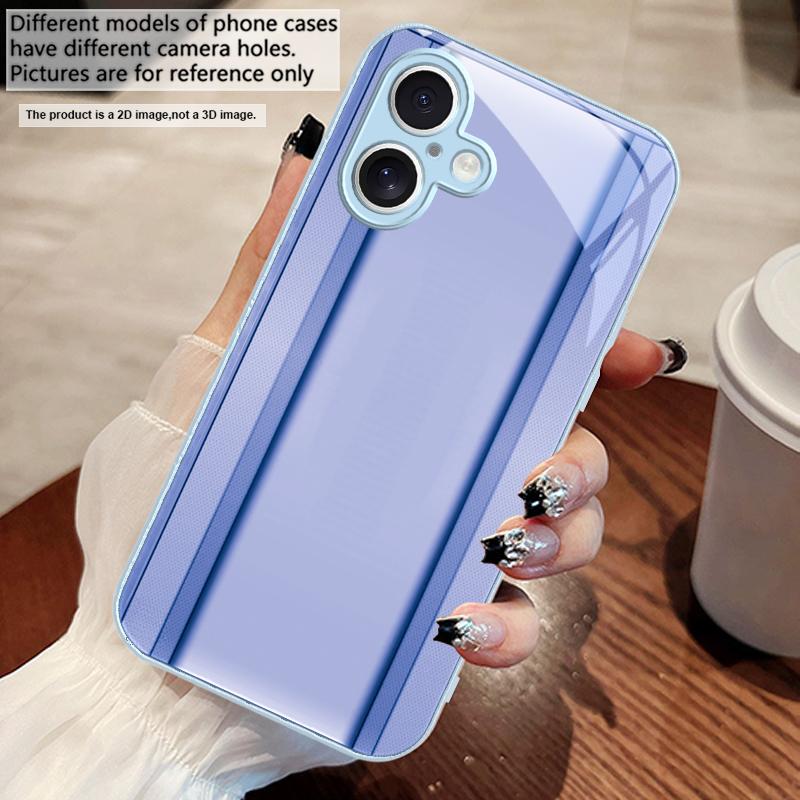 Золотисто-оранжевая рамка Для iPhone 17 Air 16 E 15 14 13 Plus 12 mini 11 17 Pro Max XR Xs Max 16E 7 8 Чехол для телефона из закаленного стекла