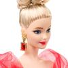 Barbie Mattel 80th Anniversary Doll, Blonde Signature Black, Dress-Up Doll/House, Pretend Play, Ages 6+, Red, JBJ17