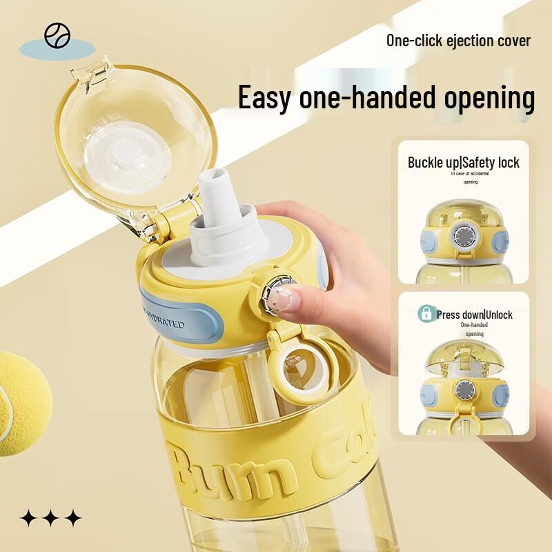 JEKO&JEKO Dudu Sports Water Bottle with Straw