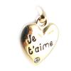 Altesse [F0142] - Gold Plated Pendant 'I Love You'