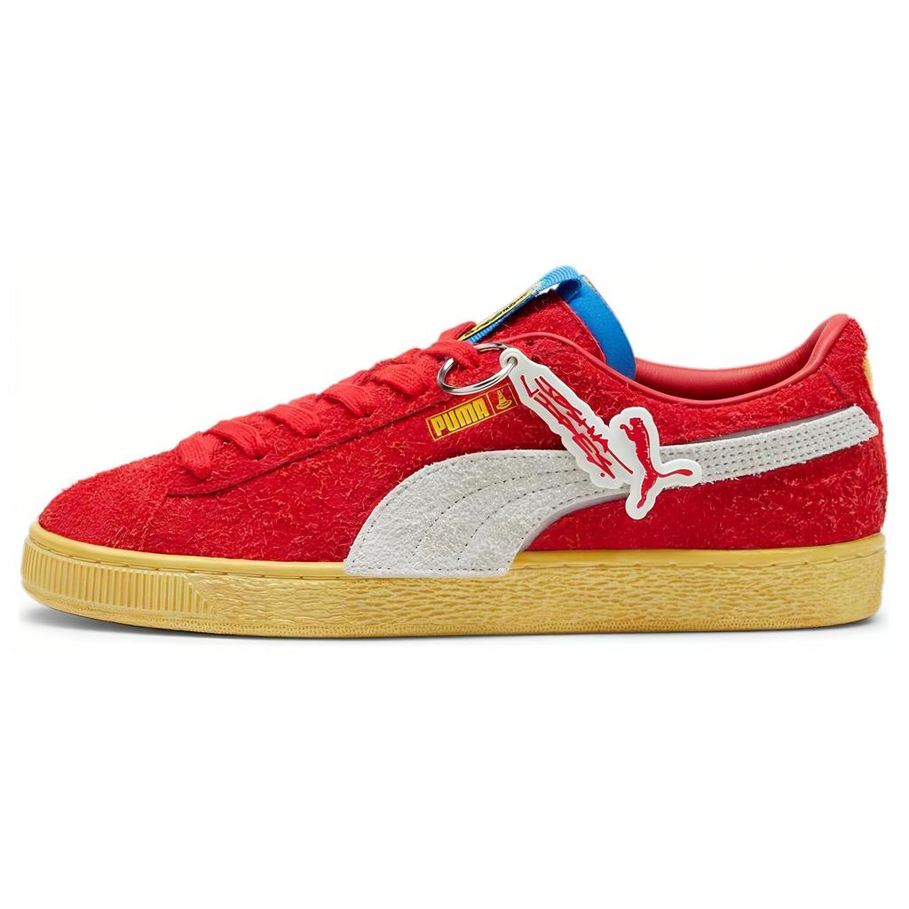 Puma Замша 'Ferrari Racing 70-х' (унисекс) Белые / Черные скейтбордические кеды 307999 01