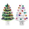 Resin Christmas Tree Night Light US Plug Bedside Lamp Vintage Christmas Mood Light  Bedroom