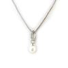 [N3597] - Silver Ivory 'Perla' Necklace