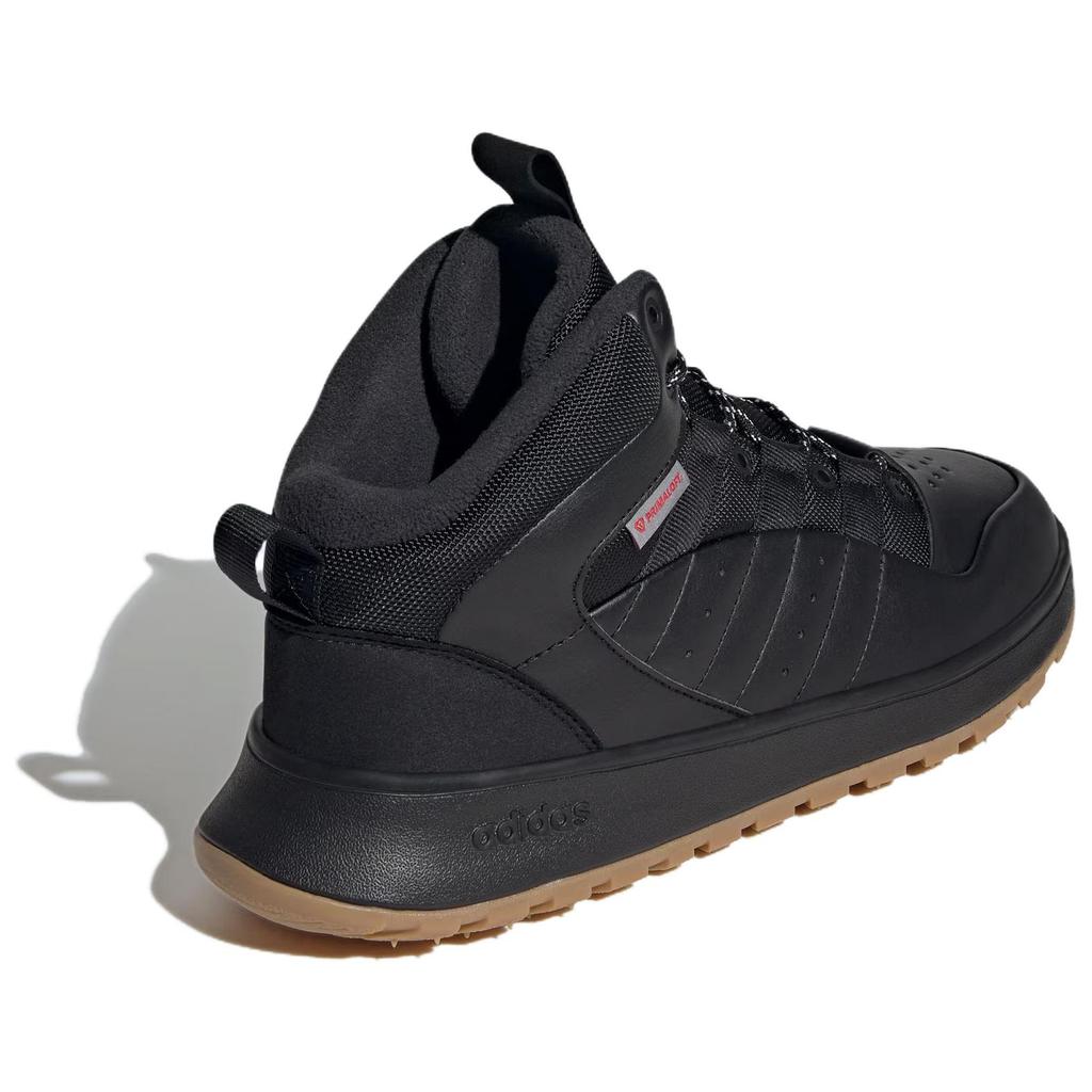 Adidas FUSION STORM Slip Resistant Thermal Mid Top Vintage Basketball Shoes Unisex Black Sneakers JP7714
