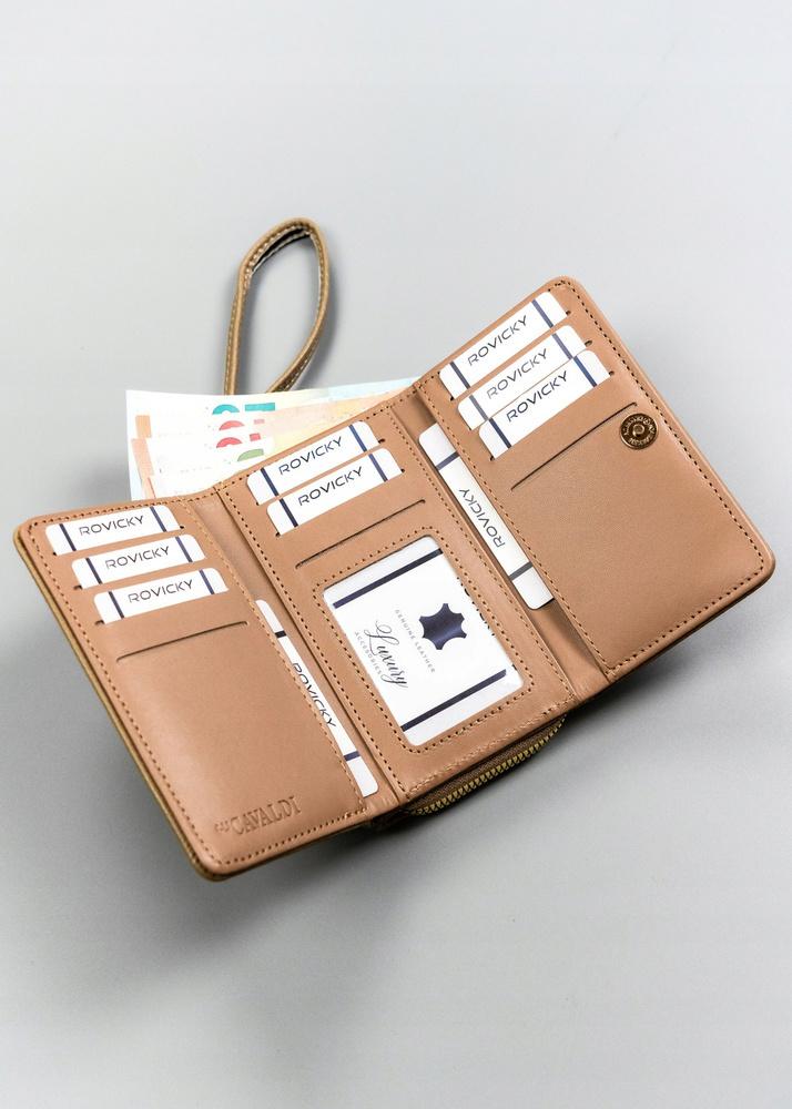 Klasyczny poziomy portfel damski marki 4U Cavaldi