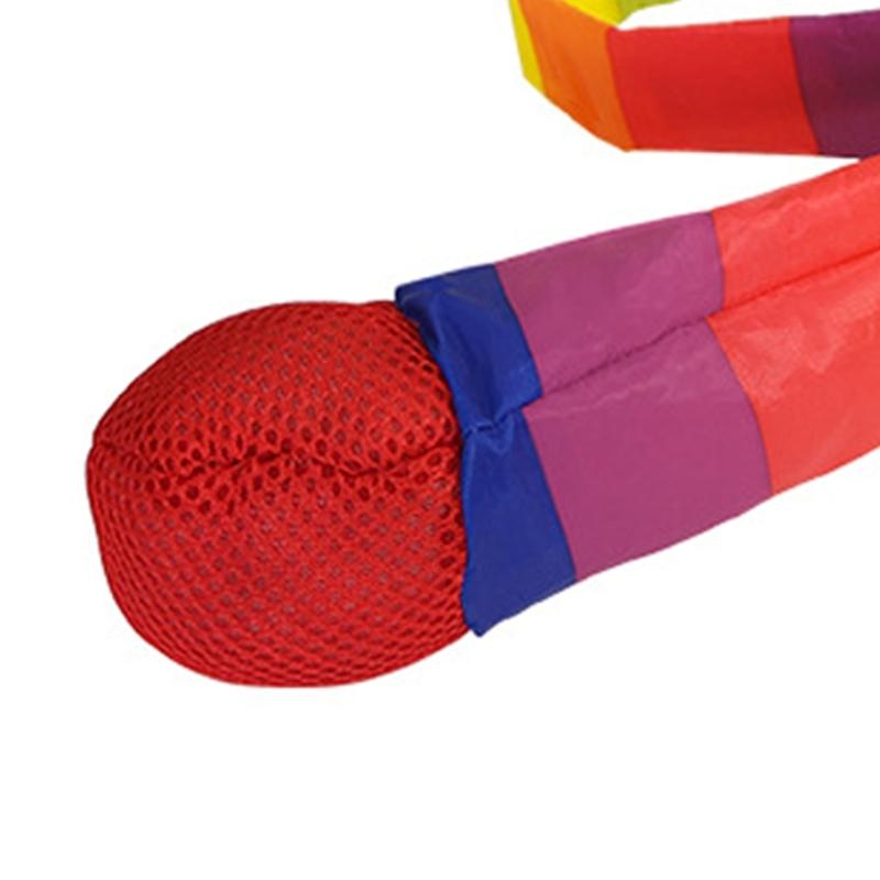 Rainbows Comets Ball Soft Tail Throwing Receiving Ball Cheerleading Streamers Ball For Kid Sensory Training And Team Game