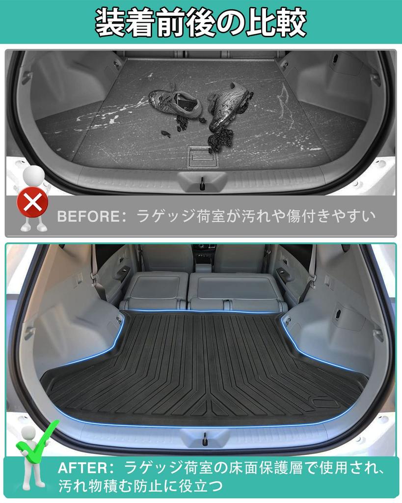 Mixsuper Prius Alpha 40 Серия 3D Коврик в багажник 3D Автомобильный коврик для Prius Alpha Коврик в багажник для Prius Alpha ZVW41 Серии Антибактериальный TPE Легкий 1 шт.