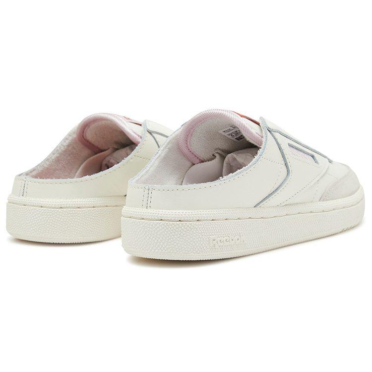 Кроссовки Club C Wmns Reebok без шнурков, мюли 'Chalk', женские GZ5319