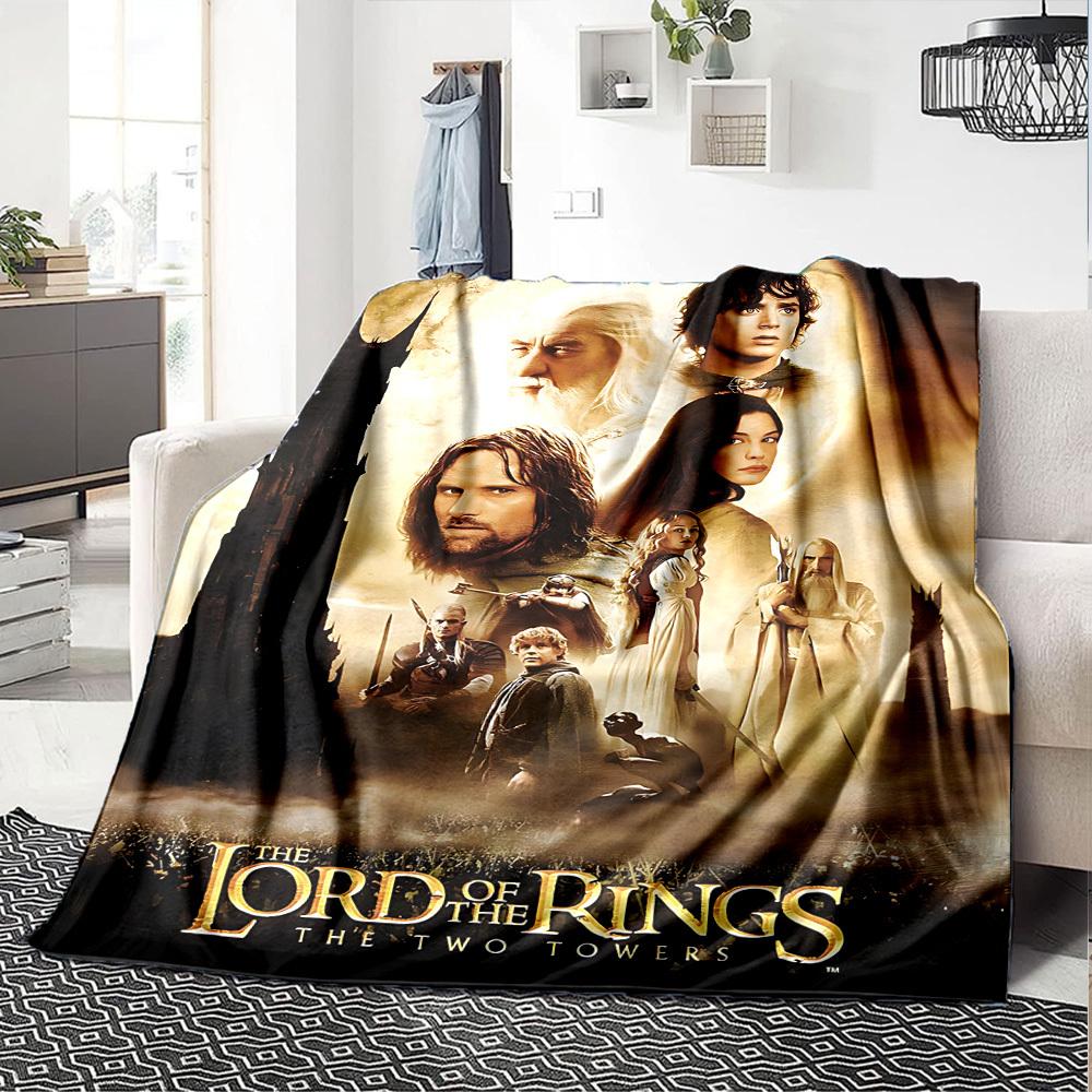 1pc The Lord of the Rings Two Towers Flannel Blanket Soft Warm Throw for Home, Office, Travel, All-Season Cozy Bedding GiftL1133