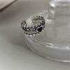 925 Sterling Silver Multilayer Heart Rings for Women Men Handmade Love Heart Thai Silver Rings Jewelry