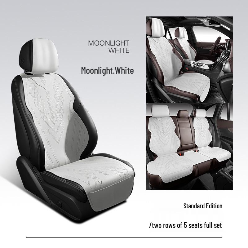 Volkswagen-Compatible Suede Car Seat Cushion, Universal Five-Seater Half-Surround Cover