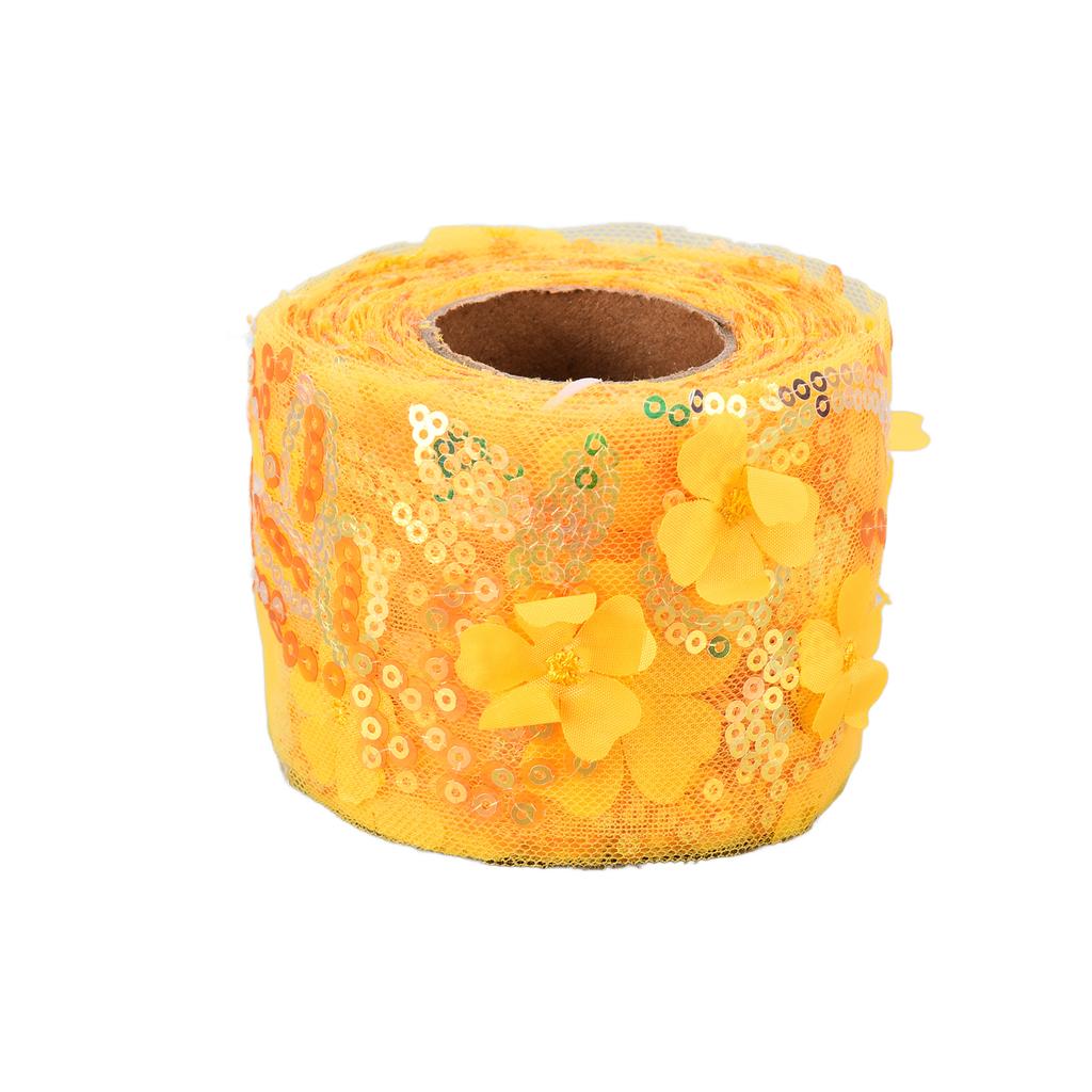 Рулон тюля 10 ярдов, вышитая блестками, цветами, сетчатая лента, декоративные аксессуары для рукоделия