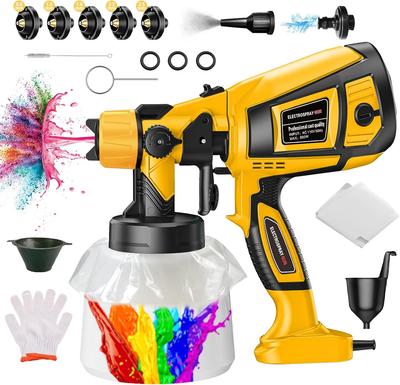 Краскопульт, 90000 об/мин, высокоскоростной электрический краскопульт, 1400 мл, краскопульт с высокой производительностью и чистящими продувочными соединениями