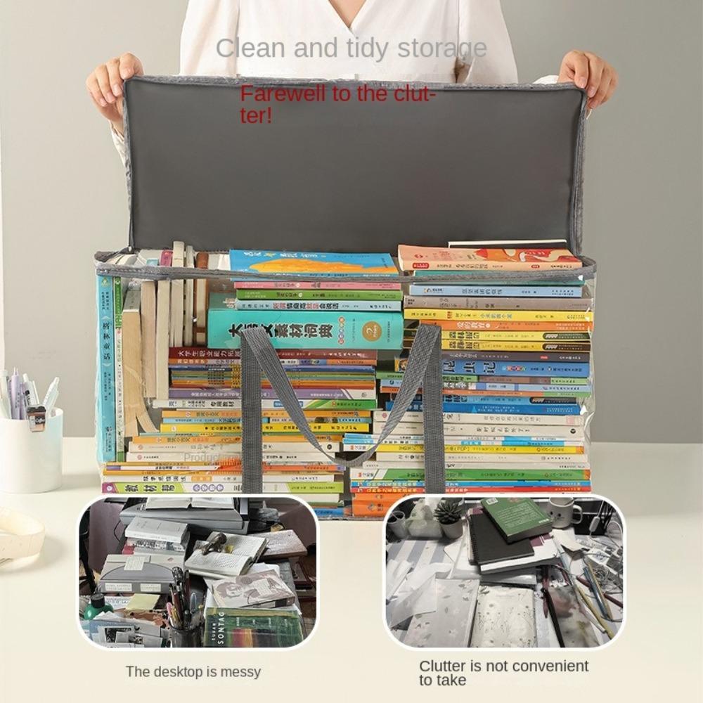 Multifunctional Collapsible Pouch Waterproof Books Collection Container  Student