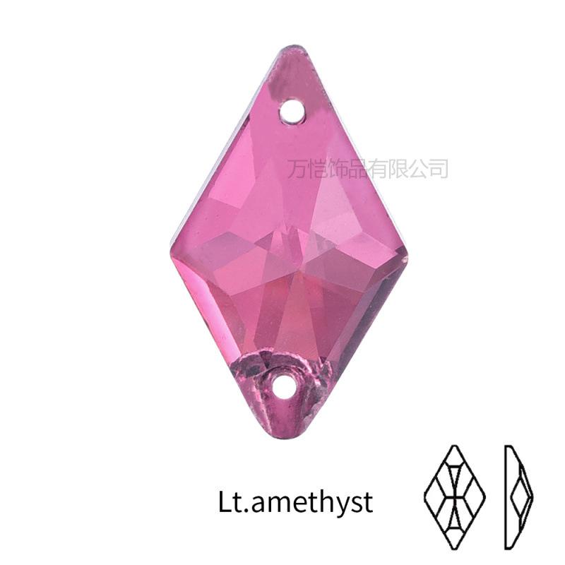 Crystal Hand-Sewn Diamond, Glass Rhinestone Diy Crystal Material, Rhombus Creative Clothing Accessories