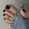 Faux Fingernails False Toe Nails Square Head Press On Nails Fashion Fake Toenails Girl