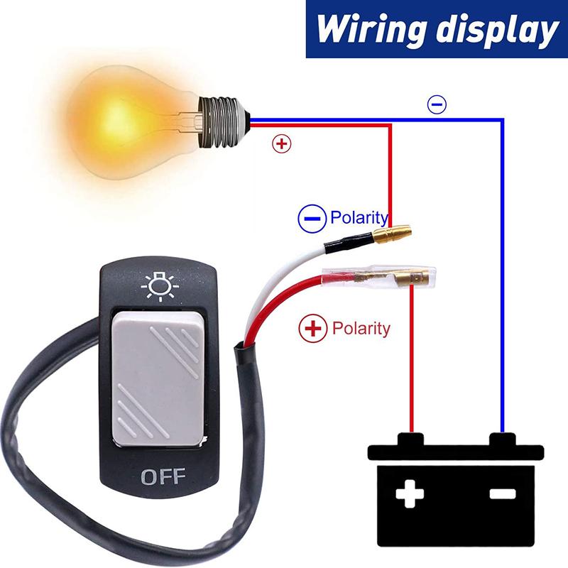 ВКЛ/ВЫКЛ Мотоциклетный переключатель Кнопка 12 В Кнопочный разъем Переключатель на руле для квадроцикла Электровелосипеда Скутера Мотоциклетные аксессуары