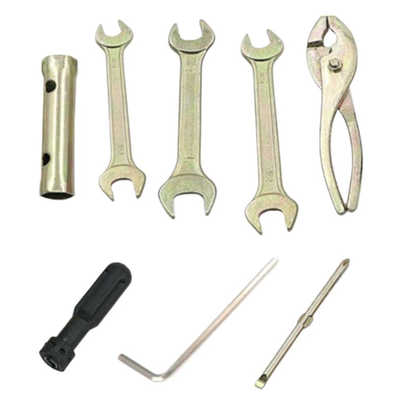 7Pcs/Set Motorcycle Repair Tool Screwdriver Sleeve Wrenches Pliers Kits For Honda Kawasaki Suzuki Motorbike Hand Repair Tools