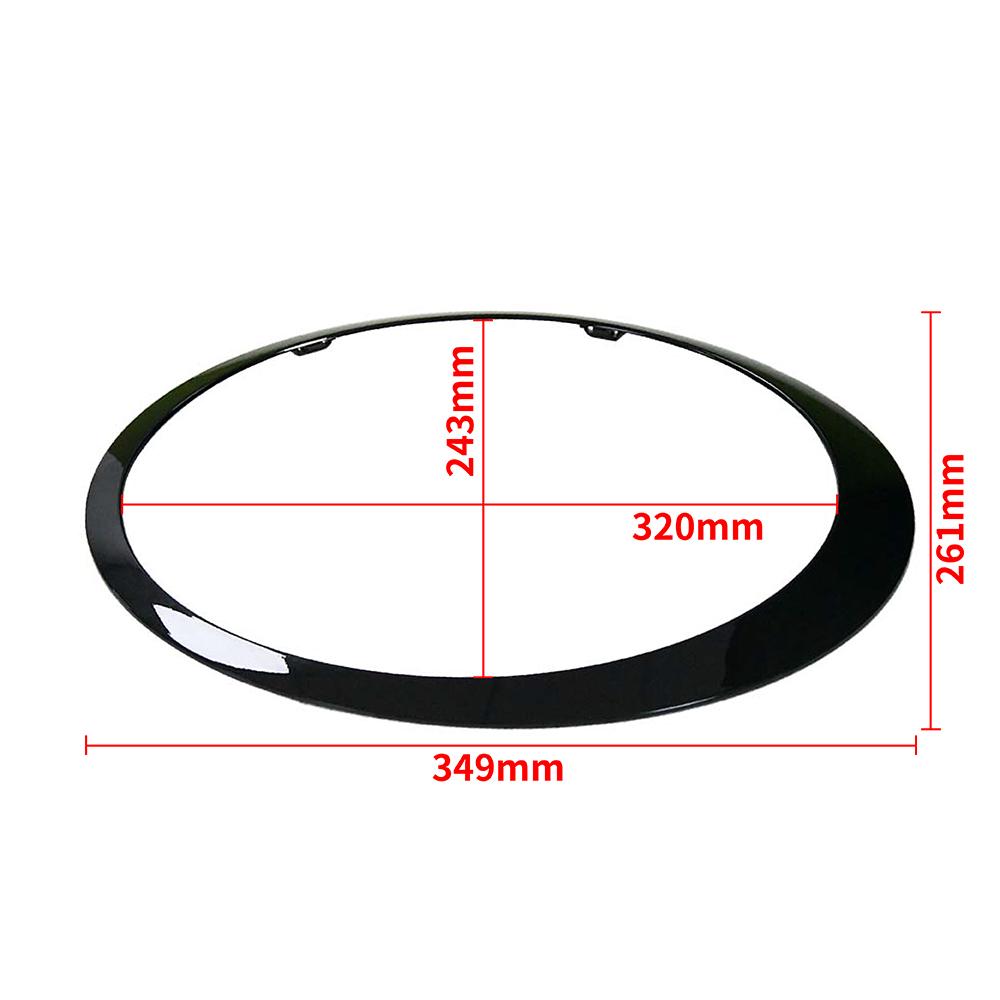 For Mini Cooper S R55 R56 R57 Headlight Trim Ring Headlamp Cover Chrome Gloss Black/Silver Plated 51137149905 51137149906