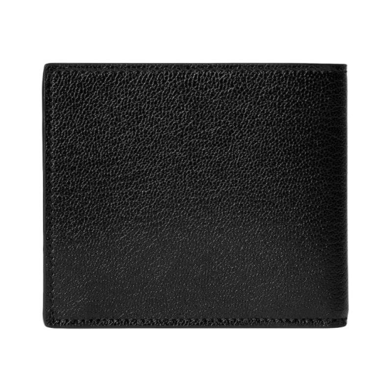 Gucci Lira Bifold Design Leather Wallet Unisex Couple Style Black