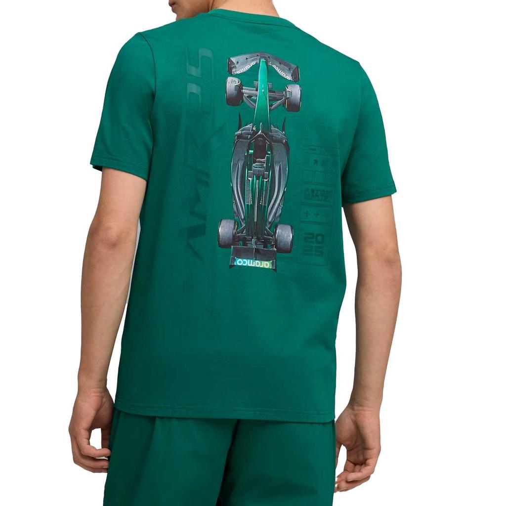 Puma X Aston Martin F1® Футболка с принтом для гонок Мужские топы 634452-04