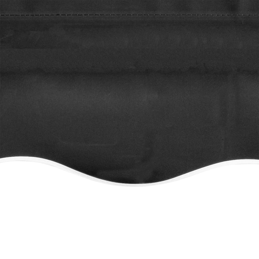 vidaXL Ersatzstoff für Markise Grau 330x245 cm Polyester