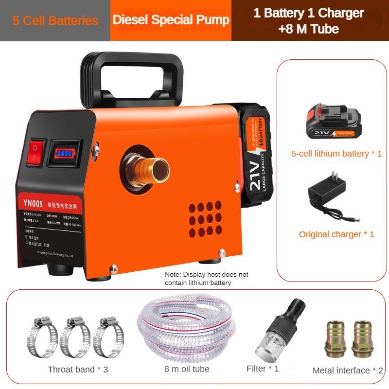 Маленький многофункциональный электрический дизельный насос Портативный ручной дозатор дизельного топлива Перезаряжаемый насос для впрыска масла