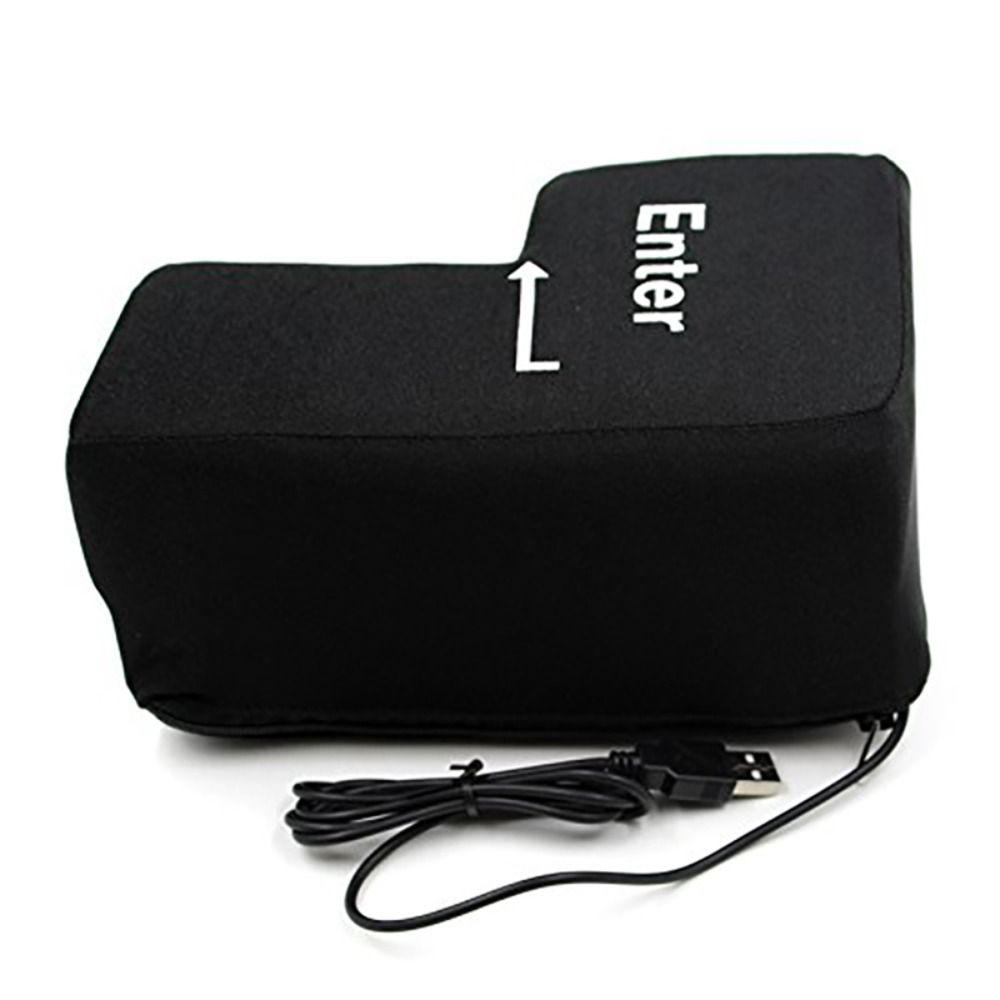 Подушка для рабочего стола Большая клавиша Enter USB-клавиатура Компьютерная клавиша Enter USB-кнопка вентиляции Офисные принадлежности