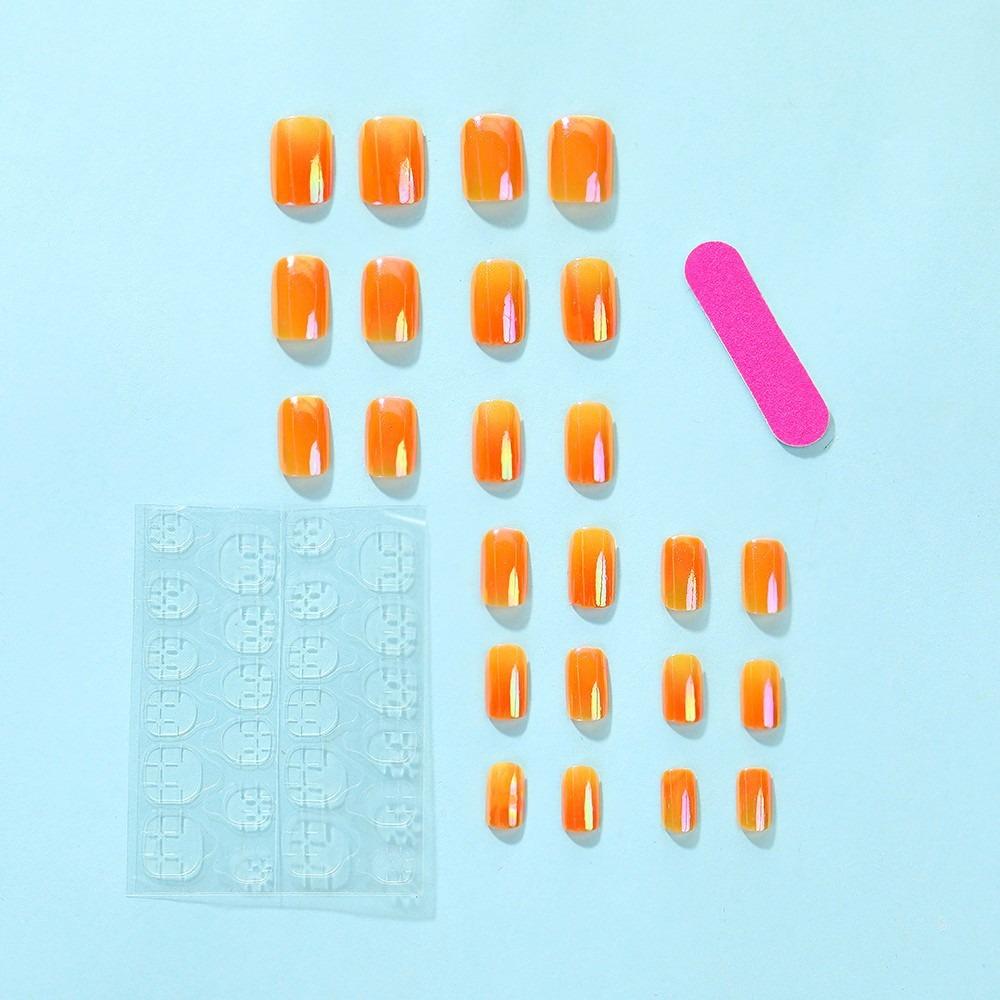 Французские накладные ногти с квадратной головкой, носимые маникюрные кончики для ногтей, съемный пресс на ногтях для женщин