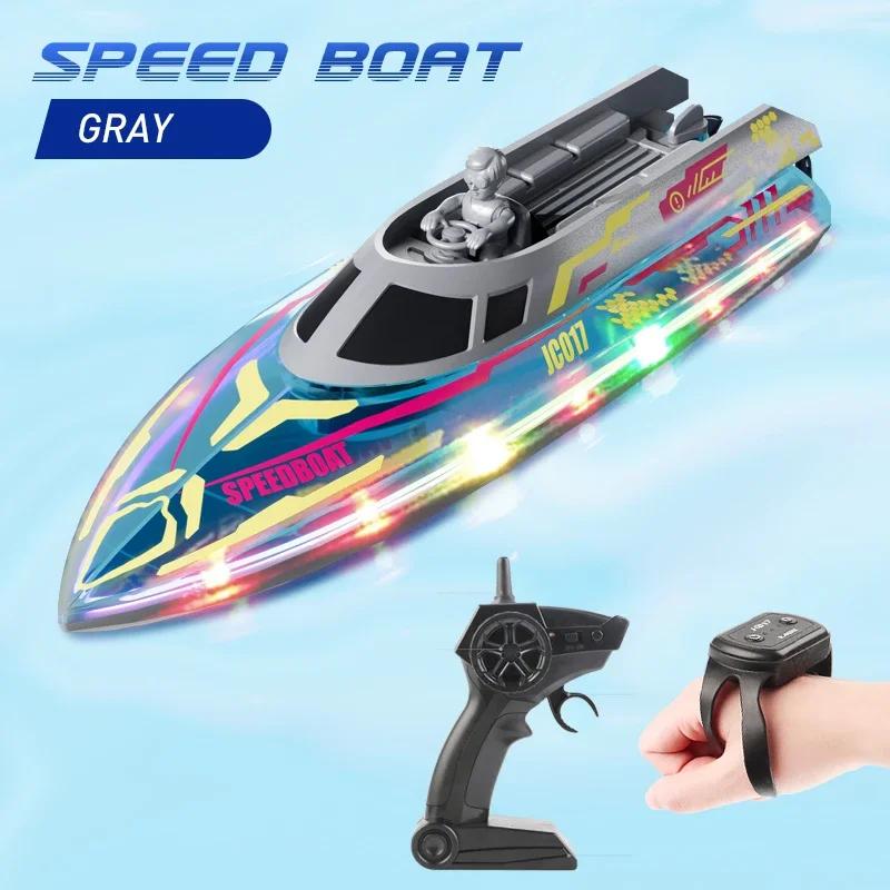 Non-Toxic Jc017 Rc Boats 2.4G Rc Ship Model Kid Toy 20Km/H High Speed Racing Gesture Dual Remote Control Ship Toys For Children Gifts