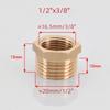 Brass Brass Hex Bushing 1/8 1/4 3/8 1/2 3/4 Water Gas Adapter Coupler Reducer Pipe Fitting