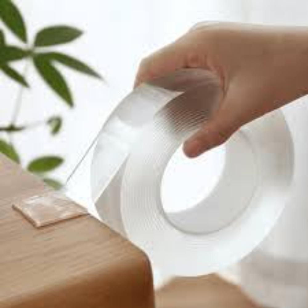 Home Life | Nano Tape | Double Sided | 16.4 FT & 8.2 FT (Combo Pk.) | Heavy Duty | Multipurpose | Removable | Transparent | 2pk. (XL)
