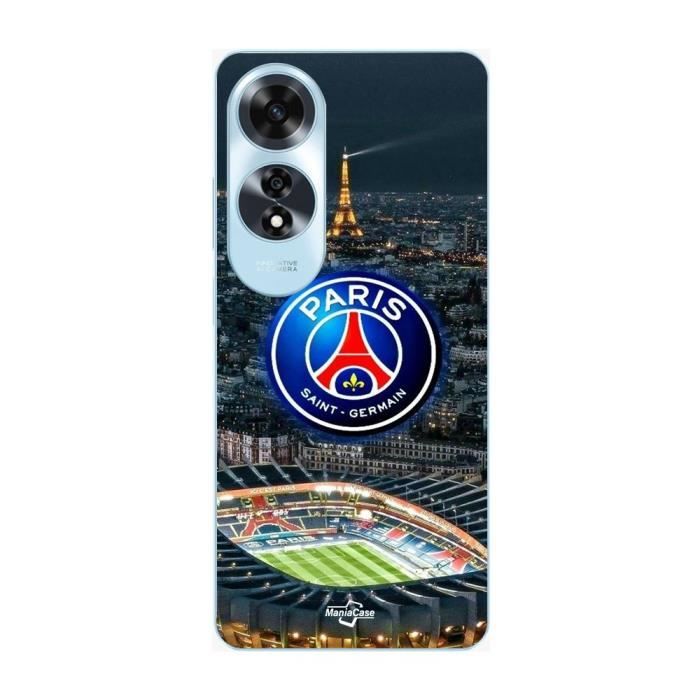 Чехол для Oppo A60 psg логотип стадион ночь эйфелева башня Maniacase
