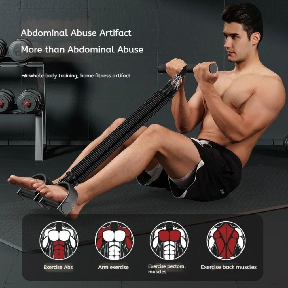 2/3/4-Strand Pedal Tension Rope 50/75/100 Pounds Abdominal Muscle Exerciser Arm