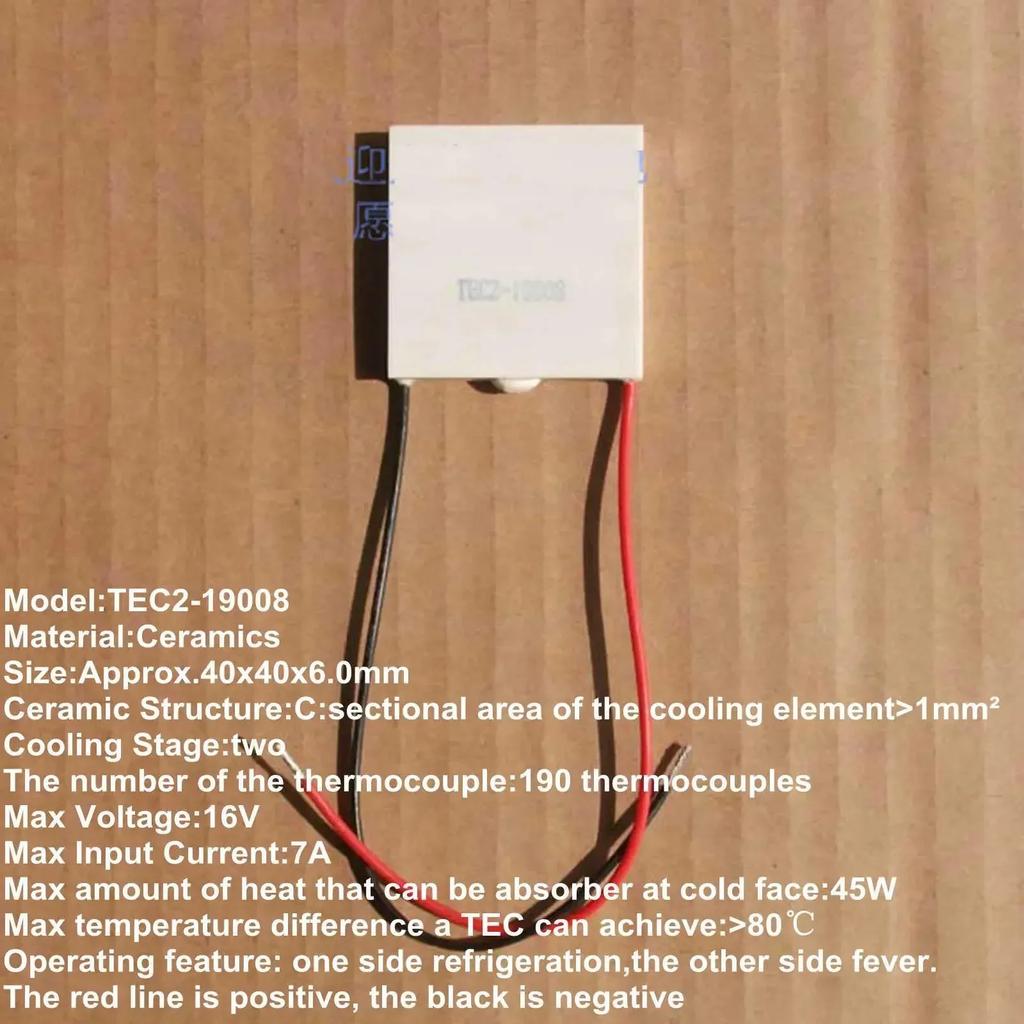 TEC2-19003 19006 19008 19709 30x30 40x40 62x62мм Двухслойный Керамический Термоэлектрический Охладитель Пластина Пельтье Радиатор Охлаждающая Пластина