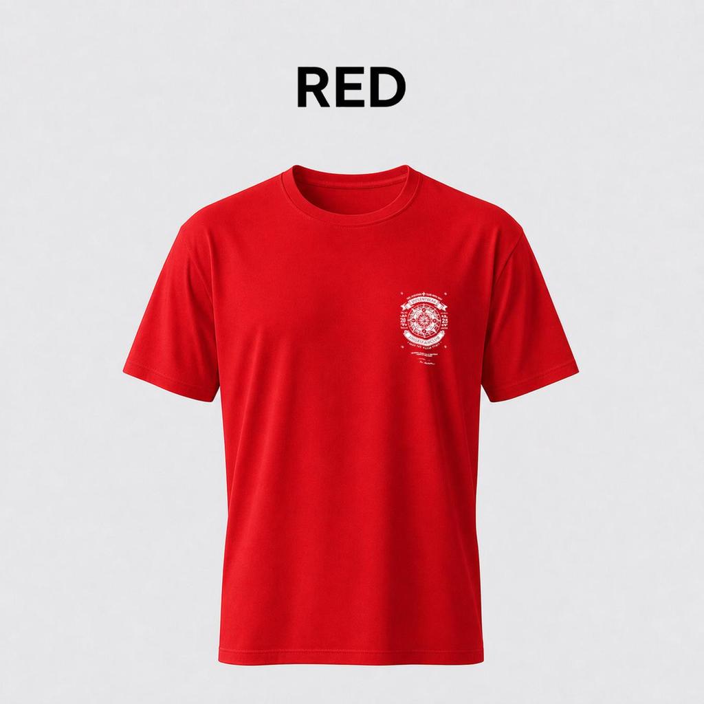 Men's crew neck short-sleeved T-shirt, stylish design, suitable for summer wear, printed pattern.