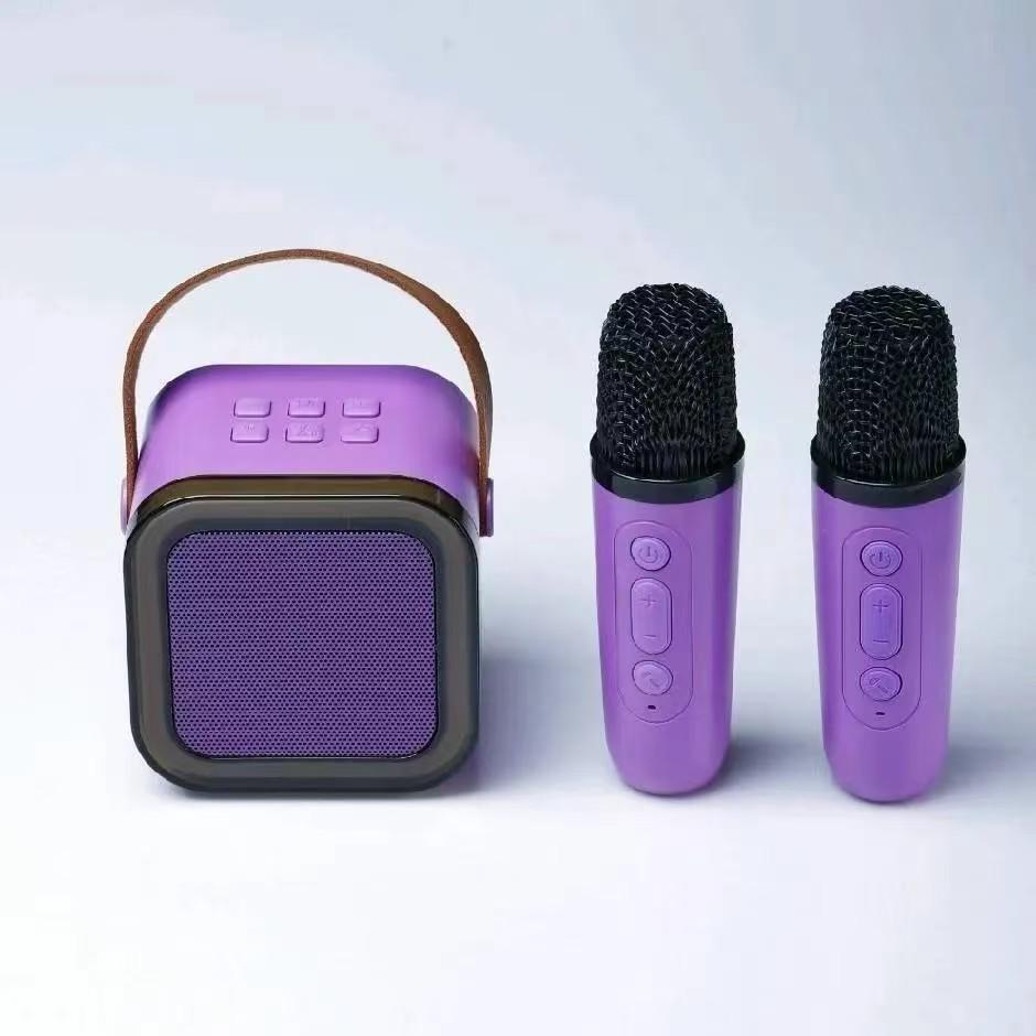 "K12 Bluetooth Speaker with Integrated Microphone for Outdoor Live Broadcast and Home Karaoke"