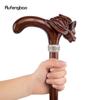 Red Wood Bat Head Wooden Fashion Walking Stick Decorative Cospaly Cane Halloween Mace Crutch  Wand Crosier 93cm