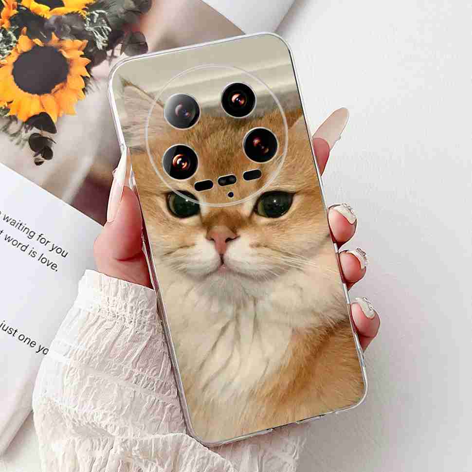 Case For Xiaomi 14 Ultra Butterfly Silicone Soft Phone Cover For Xiaomi Mi 14 Mi14 Ultra Shockproof Back Fundas Xiaomi 14Ultra