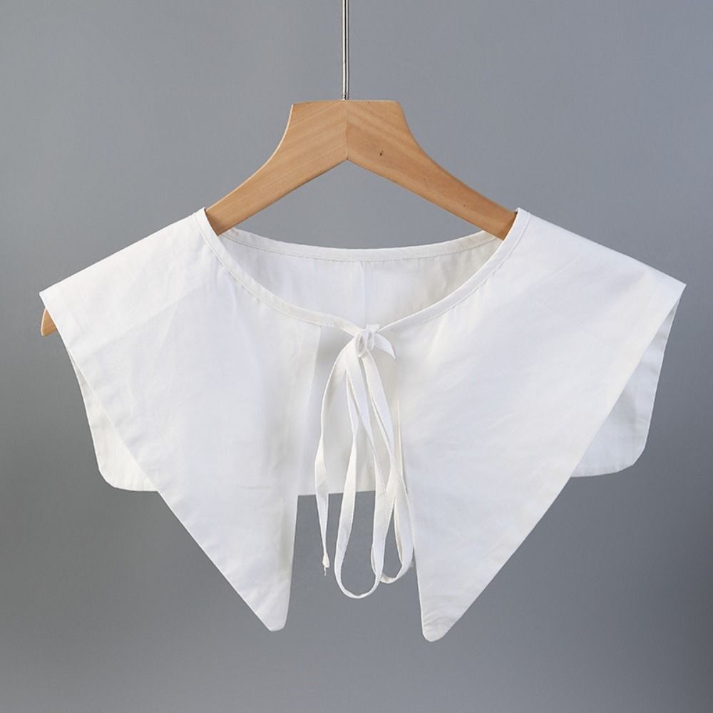 Хлопковый поддельный воротник DIY лацкан половина рубашки отрегулируйте одежду дамы накидка женщины девушки