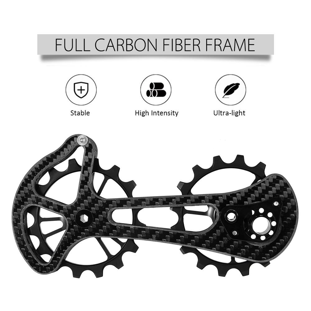 16T велосипедный керамический подшипник жокей-шкив набор колес из углеродного волокна с ЧПУ задние переключатели направляющие