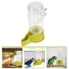 Transparent Bird Cage Water Feeder Plastic Bird Water Dispenser Cage Accessories