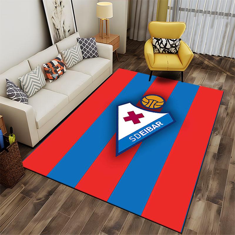 SD Eibar Logo Carpet Design suitable as a non-slip mat for the living room or bedroom sofa