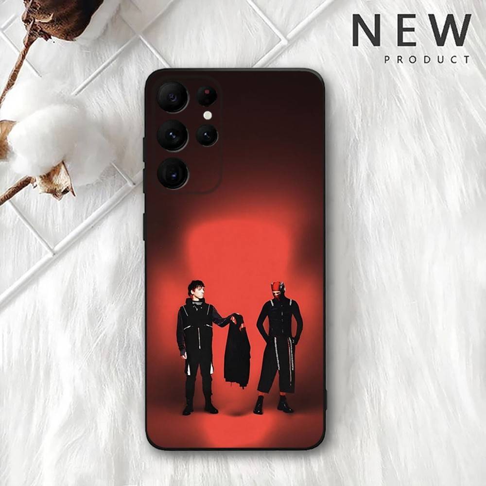 Чехол для телефона Twenty One Pilots Для Samsung S 25,24,23,22,30,21,10,9,Ultra,Plus,Lite,FE,4,5G Черный Мягкий чехол